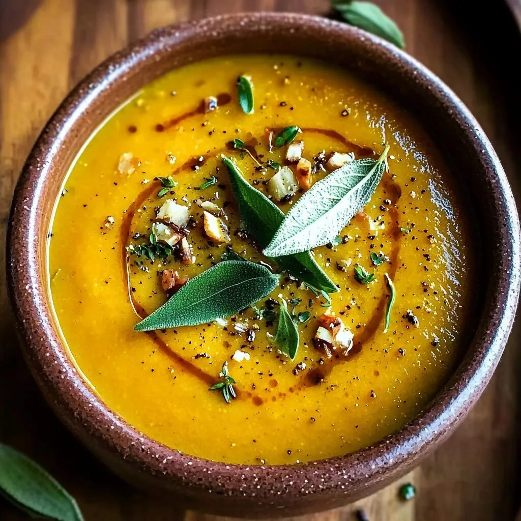 Easy Roasted Acorn Squash Soup