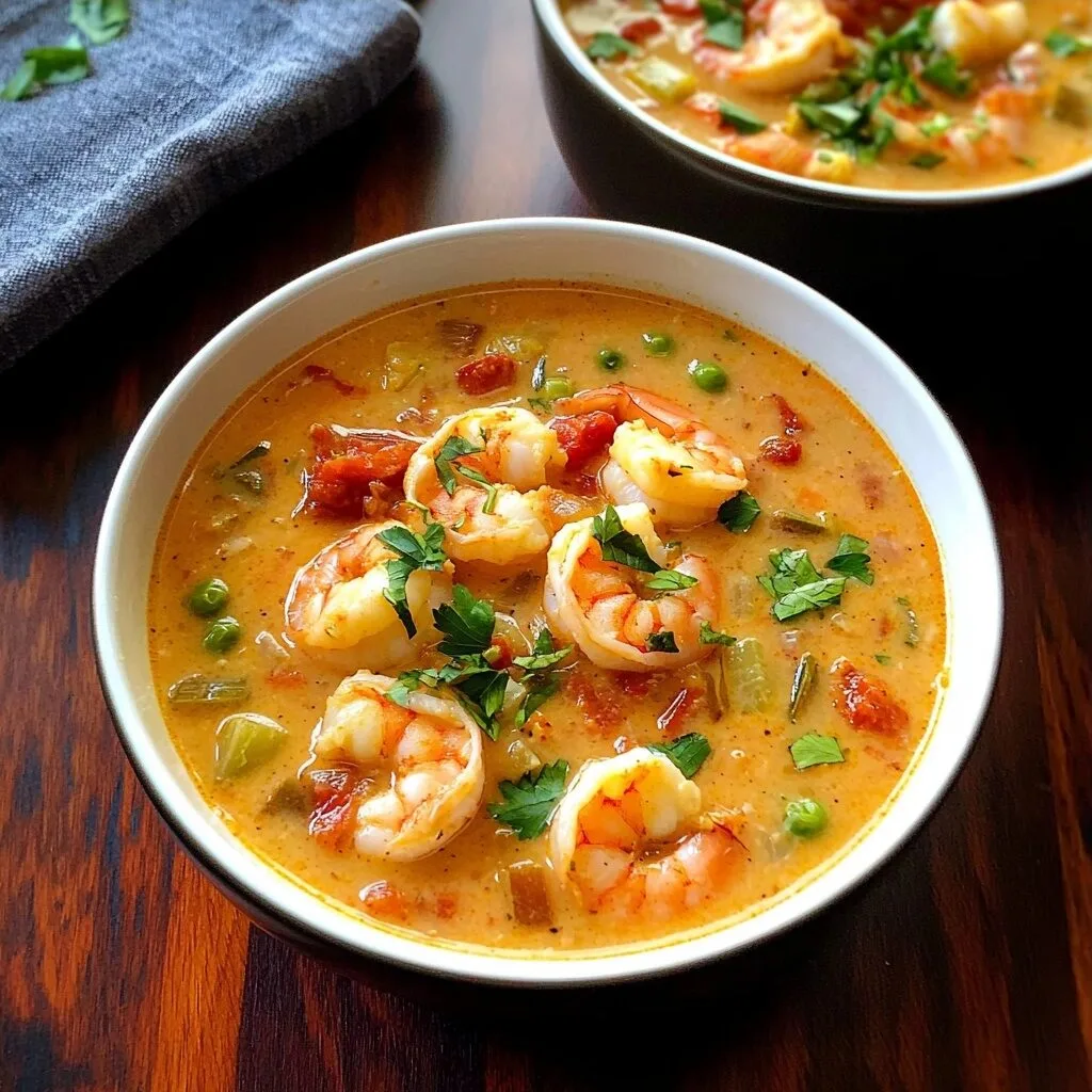 Creamy Instant Pot Chipotle Shrimp Soup