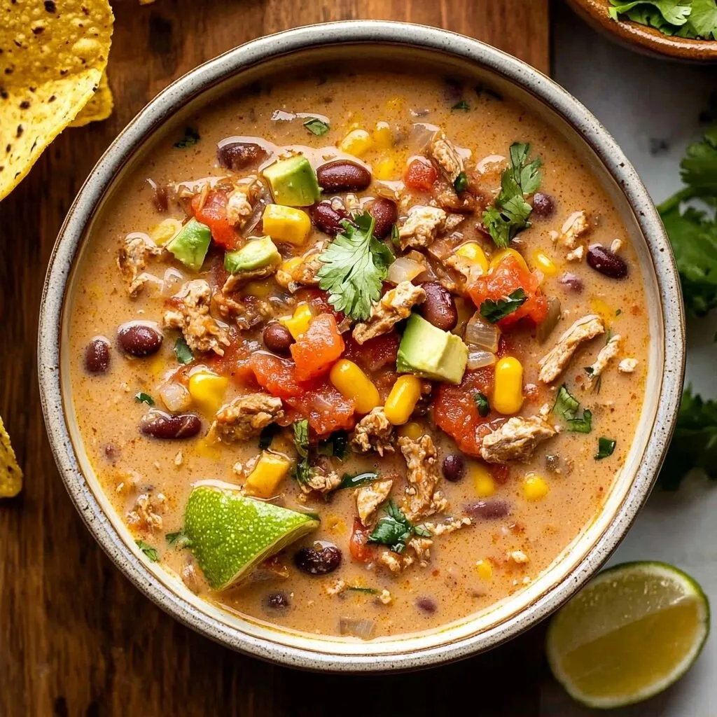 Three-Bean Creamy Taco Soup