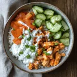 Easy Buffalo Chicken Rice Bowls with Ranch (Healthy)