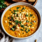 Slow Cooker Pumpkin Peanut Butter Chicken Soup