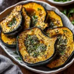 Baked Acorn Squash with Savory Herb Butter