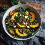 Savory Acorn Squash and Kale Salad