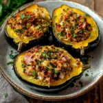 Easy and Savory Stuffed Acorn Squash