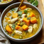 Butternut Squash Green Chile Chicken Soup