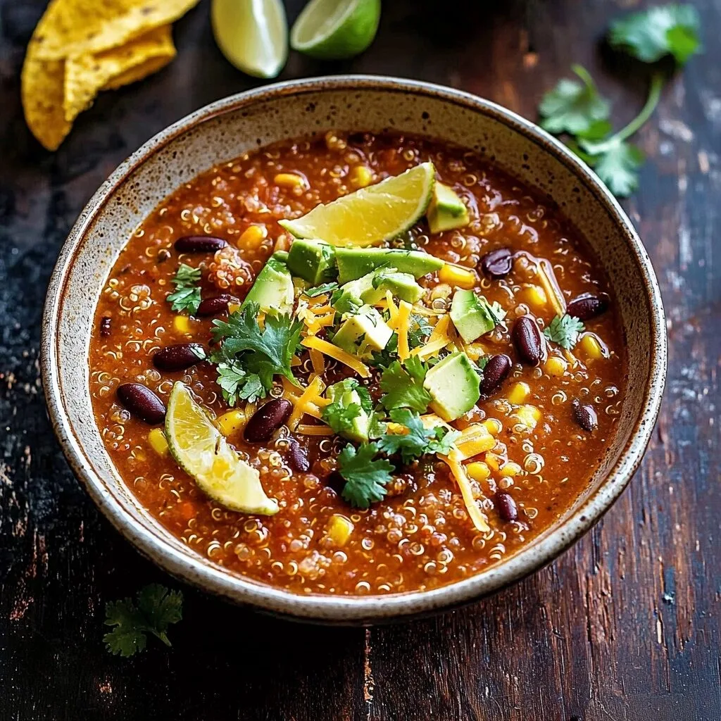 Creamy Taco Soup with Quinoa
