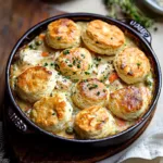 Easy Chicken Pot Pie Recipe with Biscuits