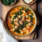 Tuscan White Bean Sausage and Kale Soup