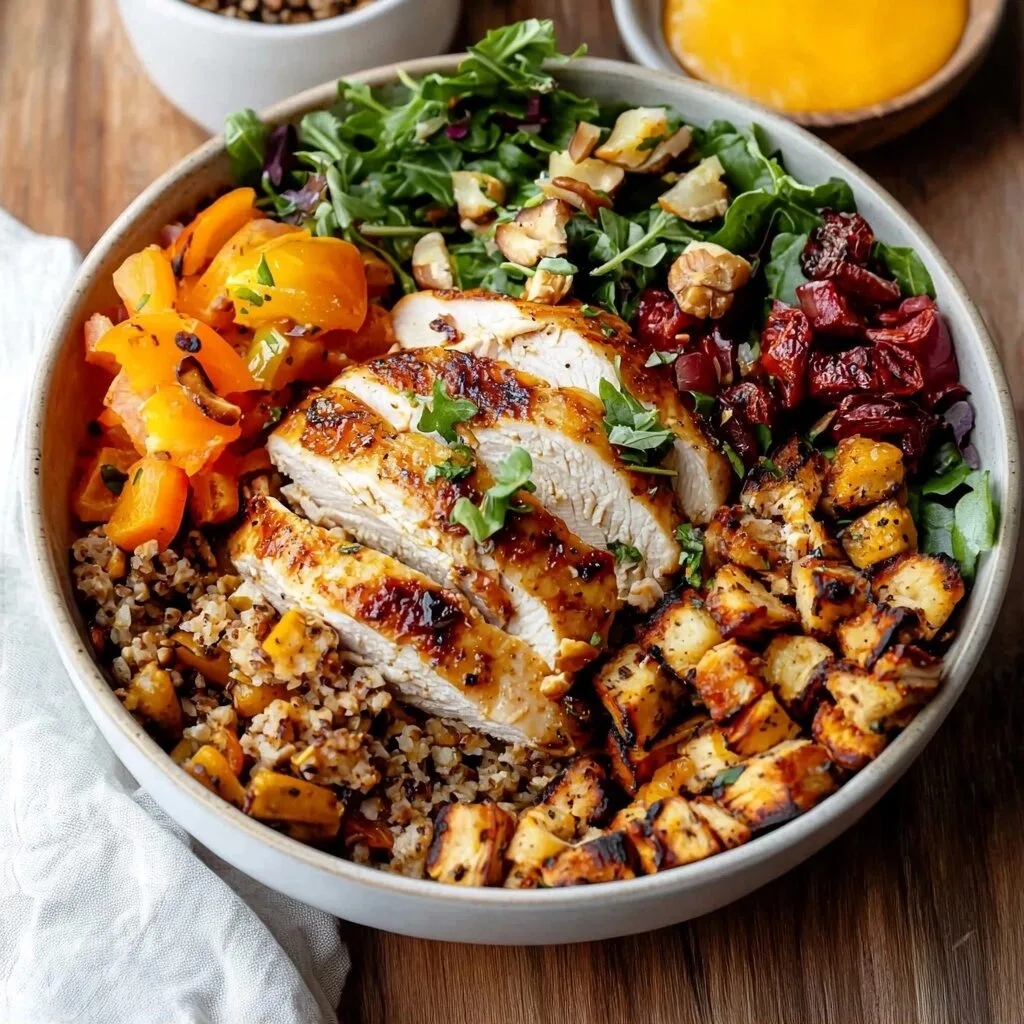Fall Harvest Bowl Recipe with Chicken