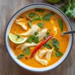 Thai Coconut Curry Chicken Soup