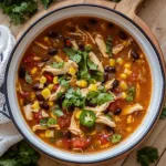 High Protein Chicken Taco Soup