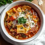 Vegetarian Lasagna Soup