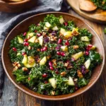 Crunchy Winter Kale Salad with Pomegranate