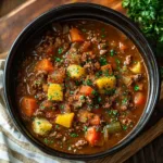 Slow Cooker Ground Beef Stew