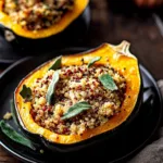 Stuffed Air Fryer Acorn Squash with Quinoa