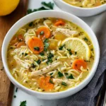 Easy Gluten-Free Lemon Chicken Orzo Soup
