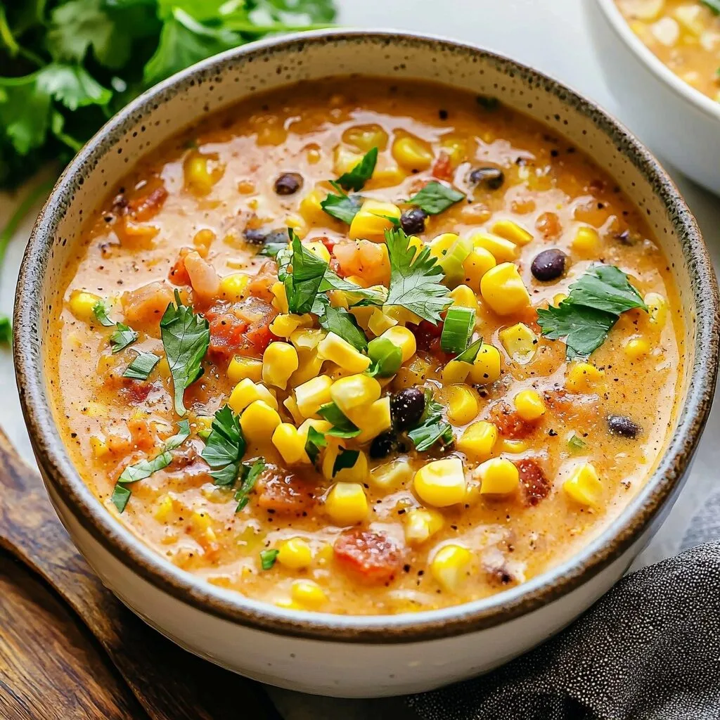 Southwest Corn Chowder (Crockpot!)