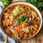 Easy Crockpot Cabbage Roll Soup